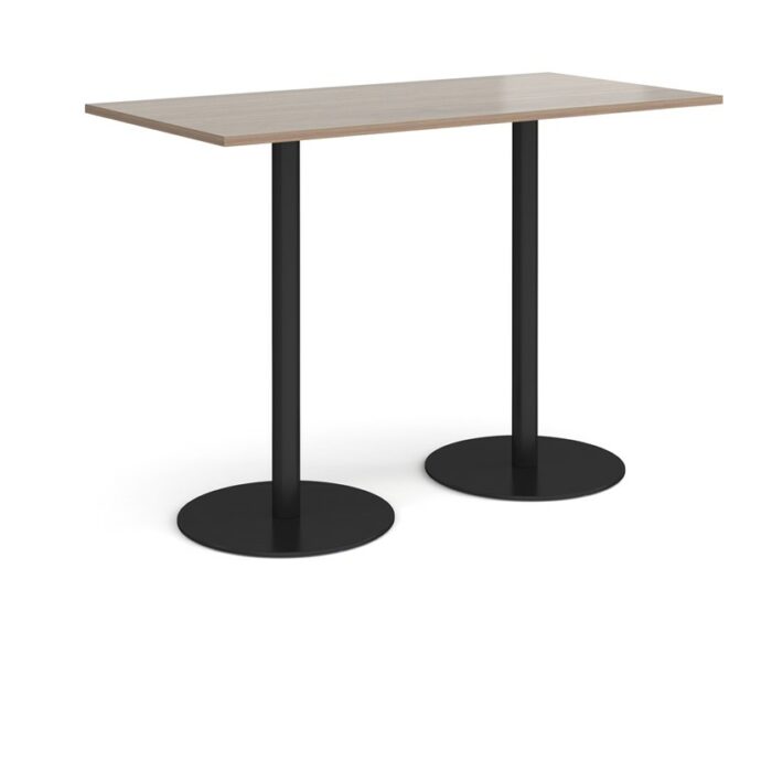 DAMS Monza rectangular poseur table with flat round bases 1600mm x 800mm-35140