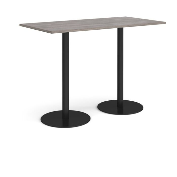 DAMS Monza rectangular poseur table with flat round bases 1600mm x 800mm-35137