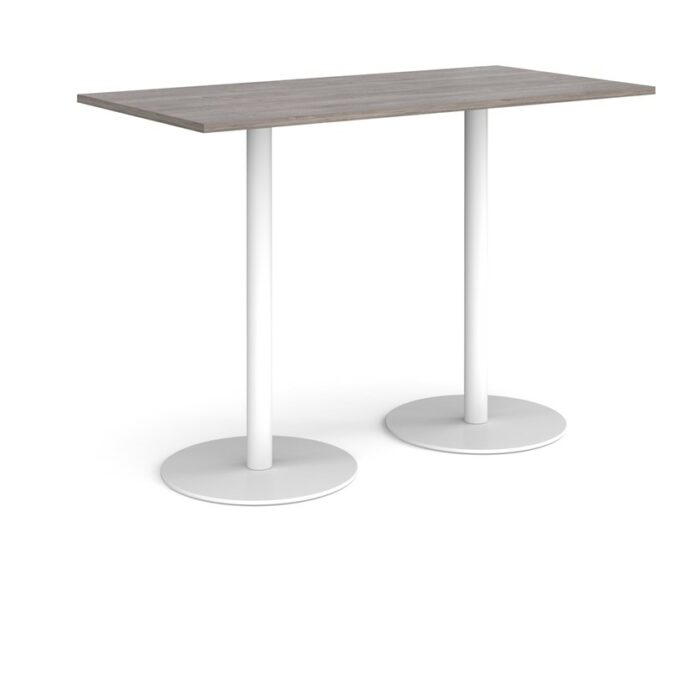 DAMS Monza rectangular poseur table with flat round bases 1600mm x 800mm-35155