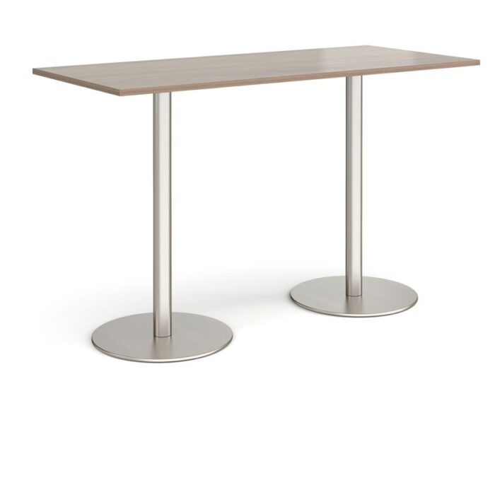 DAMS Monza rectangular poseur table with flat round bases 1800mm x 800mm-35184