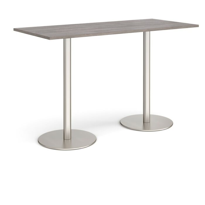 DAMS Monza rectangular poseur table with flat round bases 1800mm x 800mm-35185
