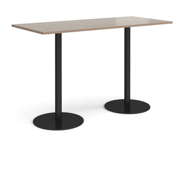 DAMS Monza rectangular poseur table with flat round bases 1800mm x 800mm-35178