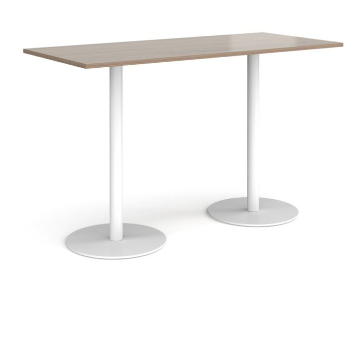 DAMS Monza rectangular poseur table with flat round bases 1800mm x 800mm-35192