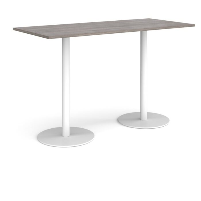 DAMS Monza rectangular poseur table with flat round bases 1800mm x 800mm-35190