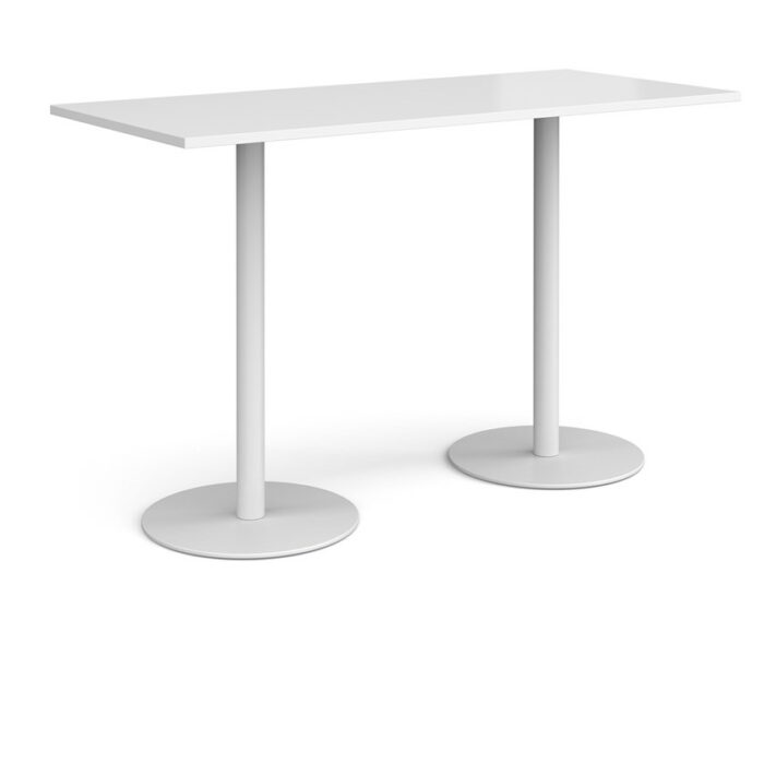 DAMS Monza rectangular poseur table with flat round bases 1800mm x 800mm-35188