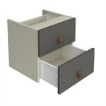 DAMS Universal cube storage unit with boxes and glides-32781