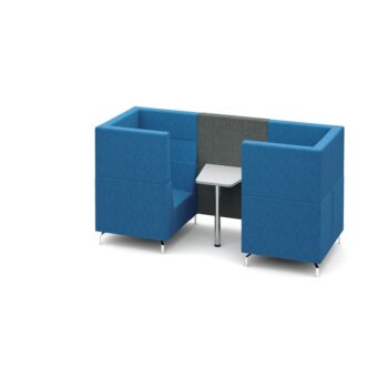 DAMS Alban Pod 2 person meeting booth with table - made to order-0