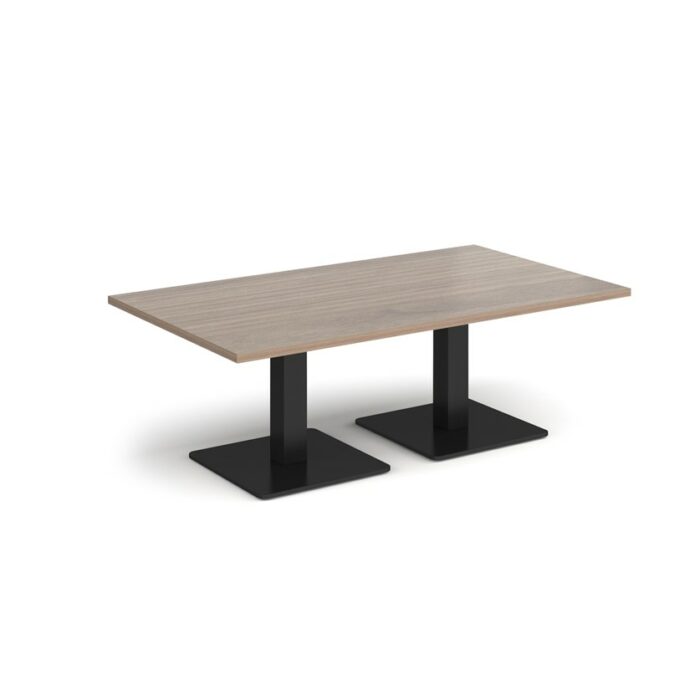 DAMS Brescia rectangular coffee table with flat square base 1400mm x 800mm-35283