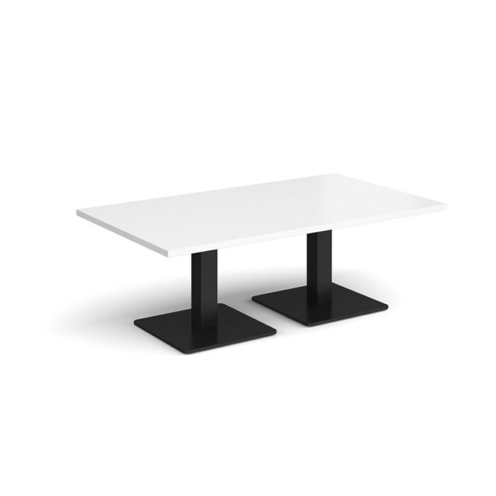 DAMS Brescia rectangular coffee table with flat square base 1400mm x 800mm-35284