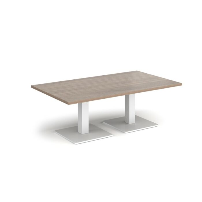 DAMS Brescia rectangular coffee table with flat square base 1400mm x 800mm-35297