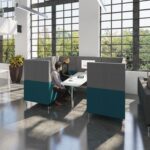 DAMS Alban Pod 6 person meeting booth with table - made to order-32621