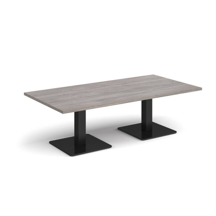 DAMS Brescia rectangular coffee table with flat square base 1600mm x 800mm-35320