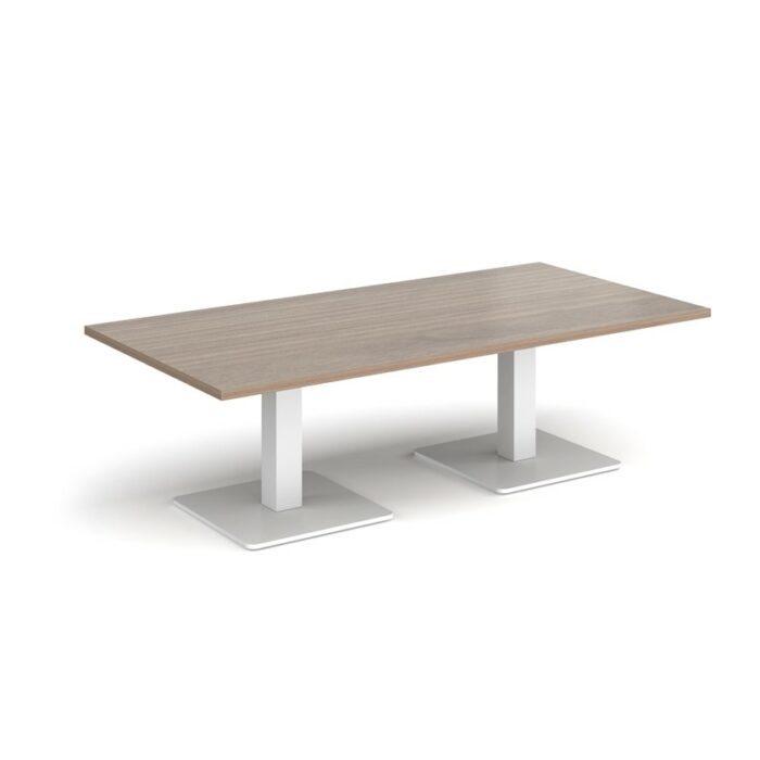 DAMS Brescia rectangular coffee table with flat square base 1600mm x 800mm-35332