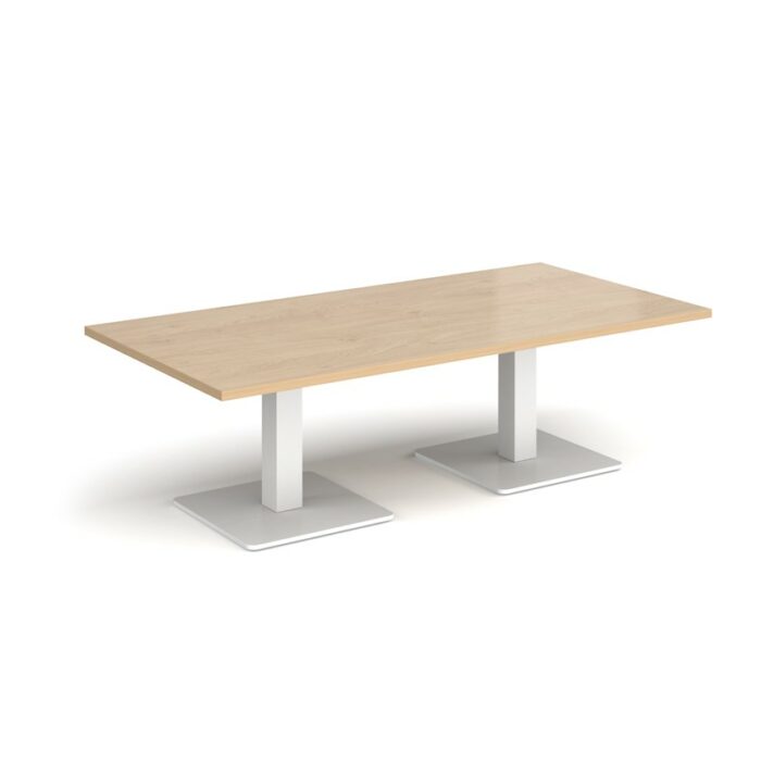 DAMS Brescia rectangular coffee table with flat square base 1600mm x 800mm-35334
