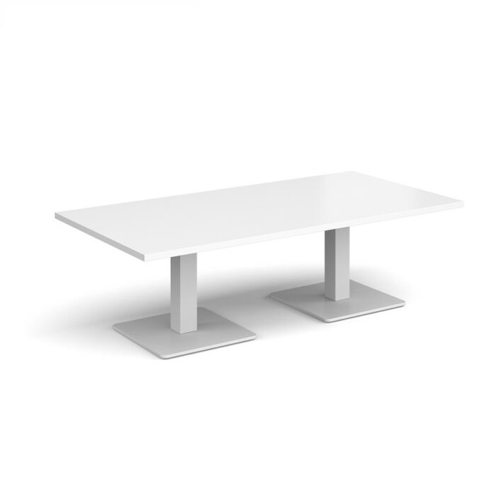 DAMS Brescia rectangular coffee table with flat square base 1600mm x 800mm-35331