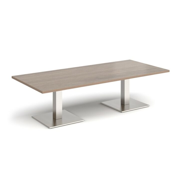 DAMS Brescia rectangular coffee table with flat square base 1800mm x 800mm-35363