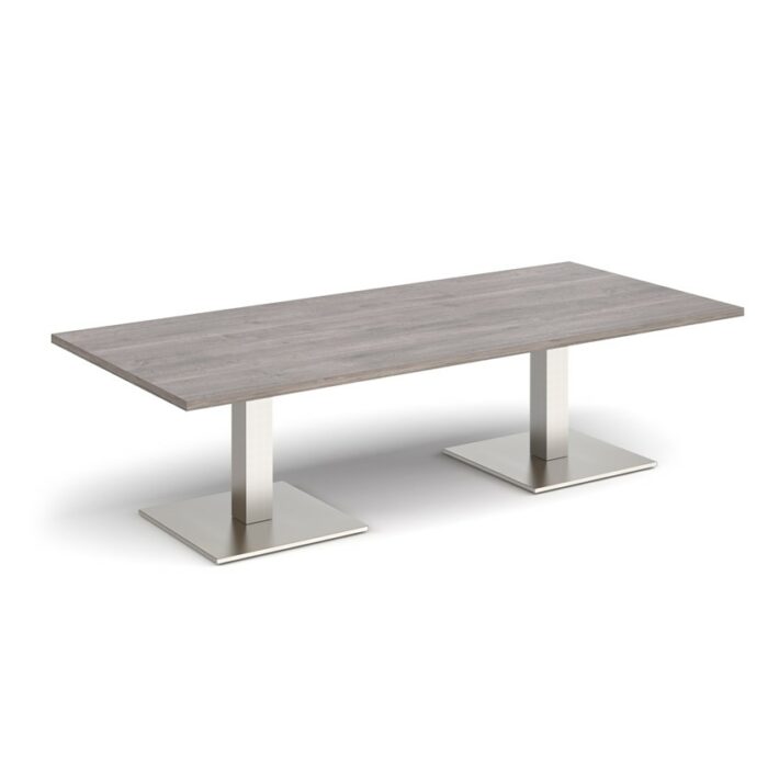DAMS Brescia rectangular coffee table with flat square base 1800mm x 800mm-35362