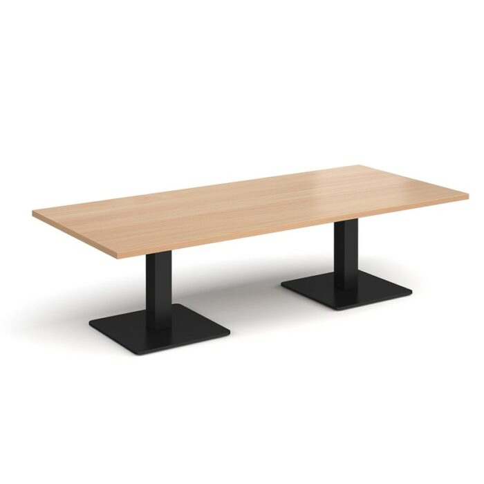 DAMS Brescia rectangular coffee table with flat square base 1800mm x 800mm-0
