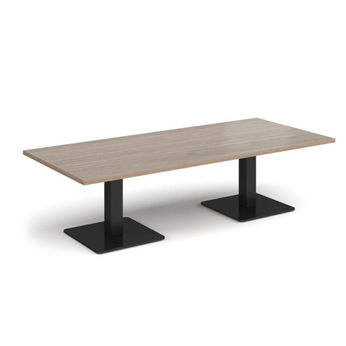 DAMS Brescia rectangular coffee table with flat square base 1800mm x 800mm-35357