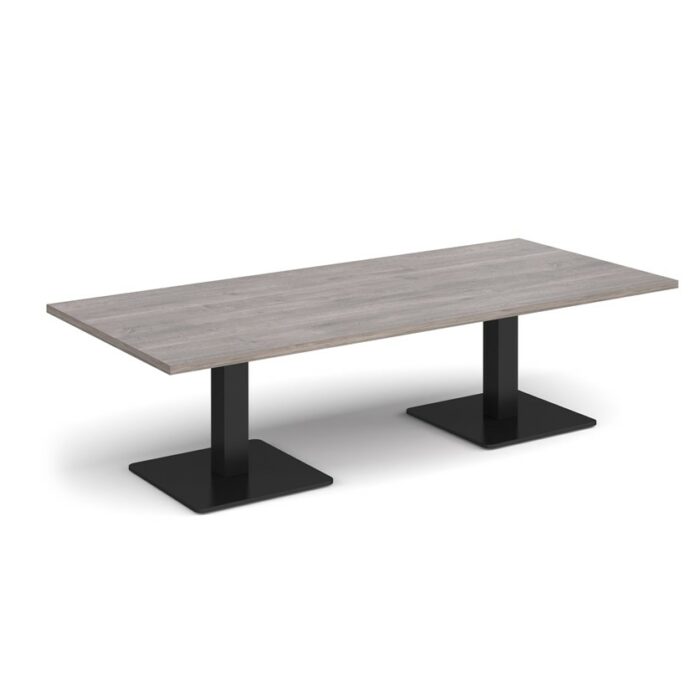 DAMS Brescia rectangular coffee table with flat square base 1800mm x 800mm-35358