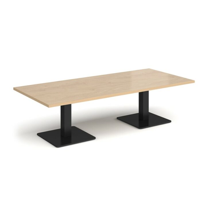 DAMS Brescia rectangular coffee table with flat square base 1800mm x 800mm-35356