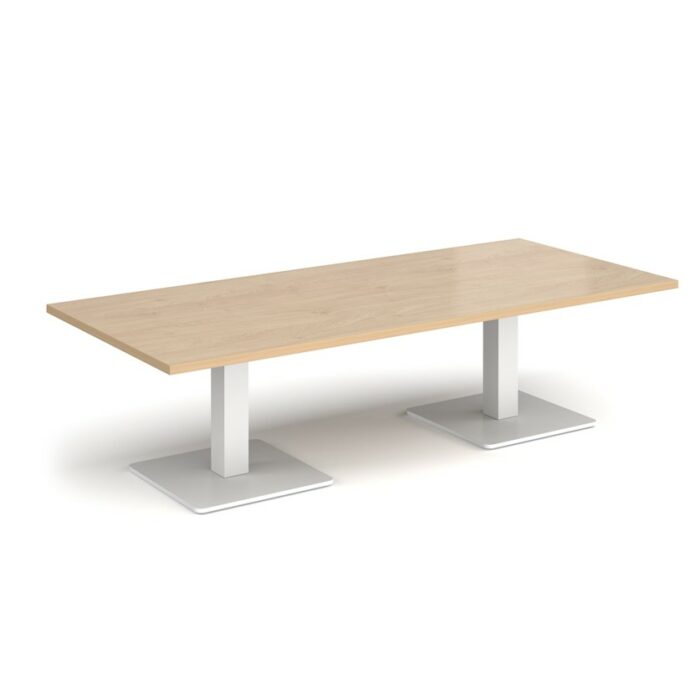 DAMS Brescia rectangular coffee table with flat square base 1800mm x 800mm-35372