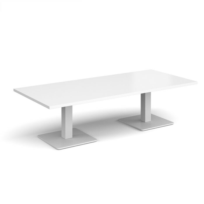 DAMS Brescia rectangular coffee table with flat square base 1800mm x 800mm-35367