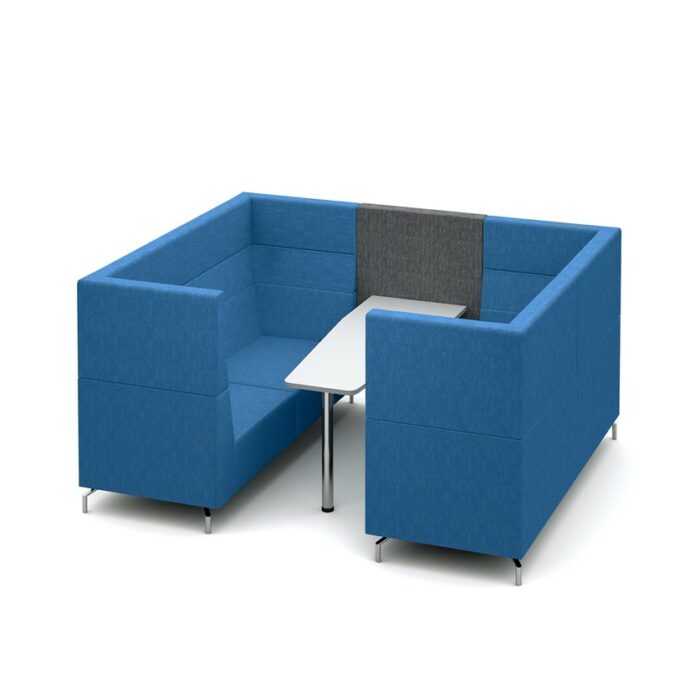 DAMS Alban Pod 6 person meeting booth with table - made to order-0