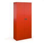 DAMS Steel contract cupboard with 4 shelves-33361