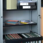 DAMS Bisley systems storage low tambour cupboard-33416