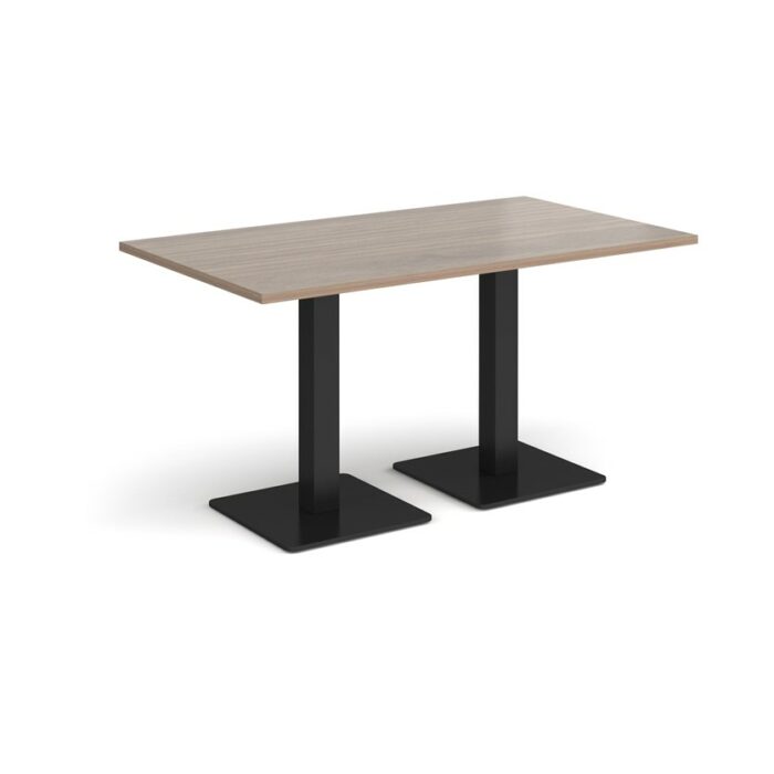 DAMS Brescia rectangular dining table with flat square base 1400mm x 800mm-35422
