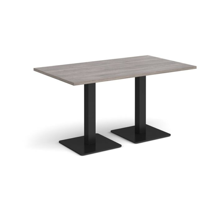 DAMS Brescia rectangular dining table with flat square base 1400mm x 800mm-35419