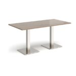 DAMS Brescia rectangular dining table with flat square base 1600mm x 800mm-35472
