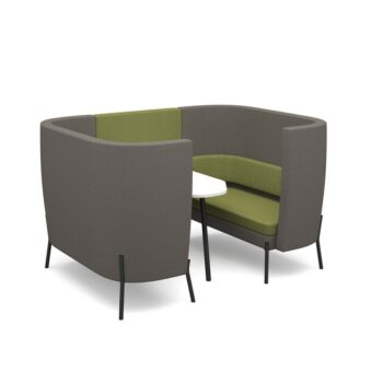DAMS Tilly 4 person high back meeting booth with table - made to order-0