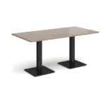DAMS Brescia rectangular dining table with flat square base 1600mm x 800mm-35461