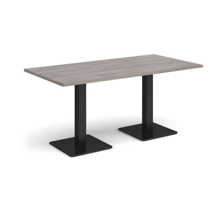 DAMS Brescia rectangular dining table with flat square base 1600mm x 800mm-35464