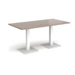 DAMS Brescia rectangular dining table with flat square base 1600mm x 800mm-35478