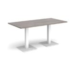DAMS Brescia rectangular dining table with flat square base 1600mm x 800mm-35475