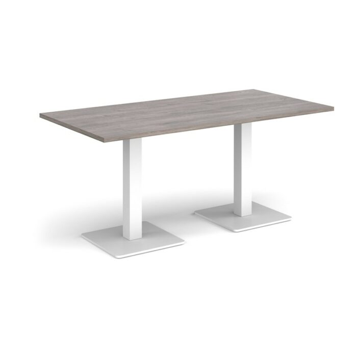 DAMS Brescia rectangular dining table with flat square base 1600mm x 800mm-35475