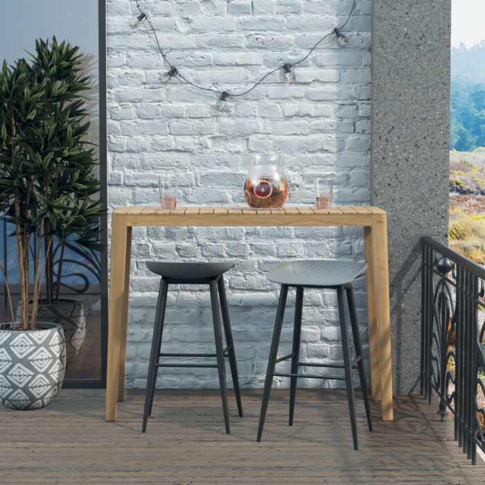 Dorel Novogratz Riley Indoor/Outdoor Bar Stools (2 Pack) - Charcoal Grey -32216