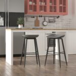 Dorel Novogratz Riley Indoor/Outdoor Bar Stools (2 Pack) - Charcoal Grey -32214
