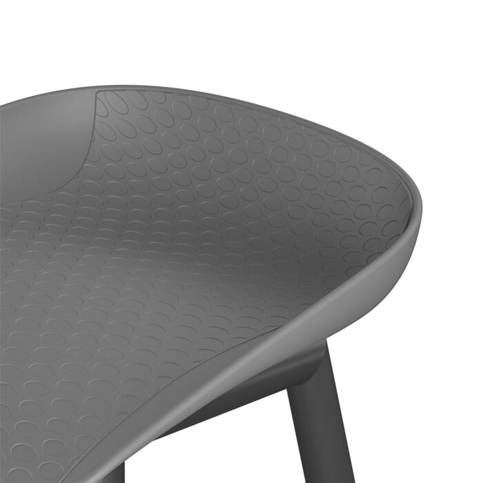 Dorel Novogratz Riley Indoor/Outdoor Bar Stools (2 Pack) - Charcoal Grey -32213