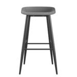 Dorel Novogratz Riley Indoor/Outdoor Bar Stools (2 Pack) - Charcoal Grey -32210