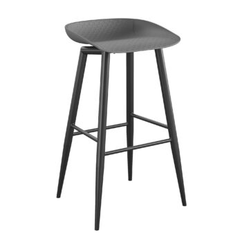 Dorel Novogratz Riley Indoor/Outdoor Bar Stools (2 Pack) - Charcoal Grey -0