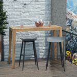 Dorel Novogratz Riley Indoor/Outdoor Bar Stools (2 Pack) - Charcoal Grey -32217
