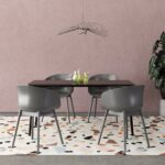 Dorel Novogratz York Indoor/Outdoor XL Dining Chairs (2 Pack) - Charcoal Grey-32228