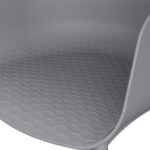 Dorel Novogratz York Indoor/Outdoor XL Dining Chairs (2 Pack) - Charcoal Grey-32224