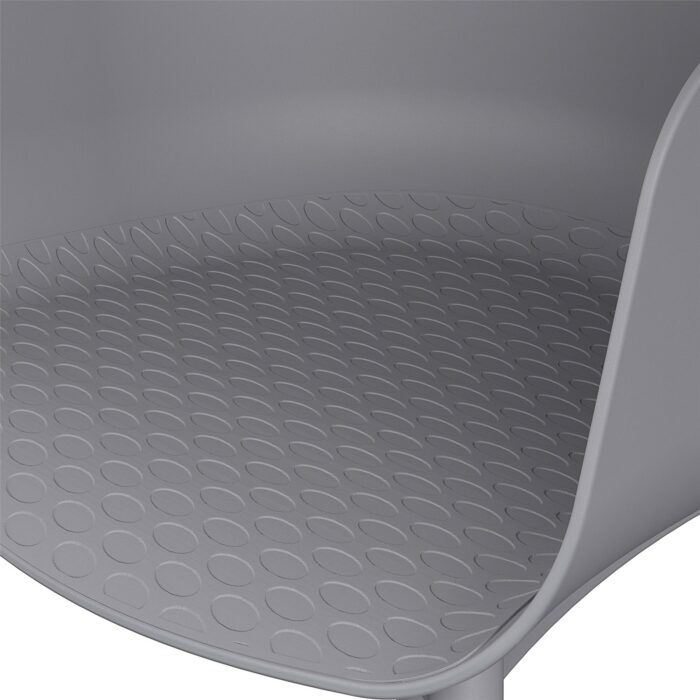 Dorel Novogratz York Indoor/Outdoor XL Dining Chairs (2 Pack) - Charcoal Grey-32224
