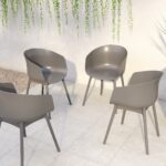 Dorel Novogratz York Indoor/Outdoor XL Dining Chairs (2 Pack) - Charcoal Grey-32225