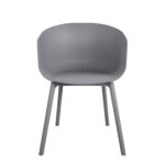 Dorel Novogratz York Indoor/Outdoor XL Dining Chairs (2 Pack) - Charcoal Grey-32221